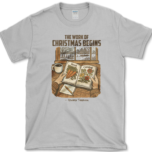 Work of Christmas T-Shirt Sport Grey / S Physical Item