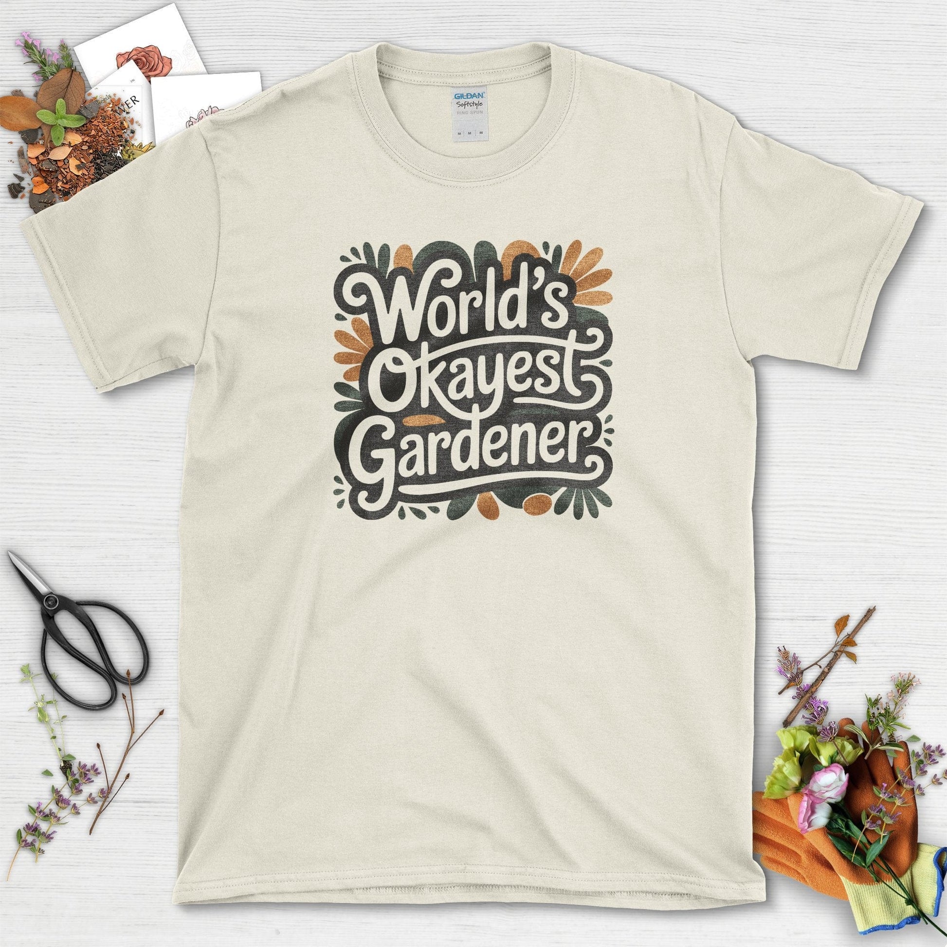 World's Okayest Gardener T-Shirt Natural / S T-Shirt