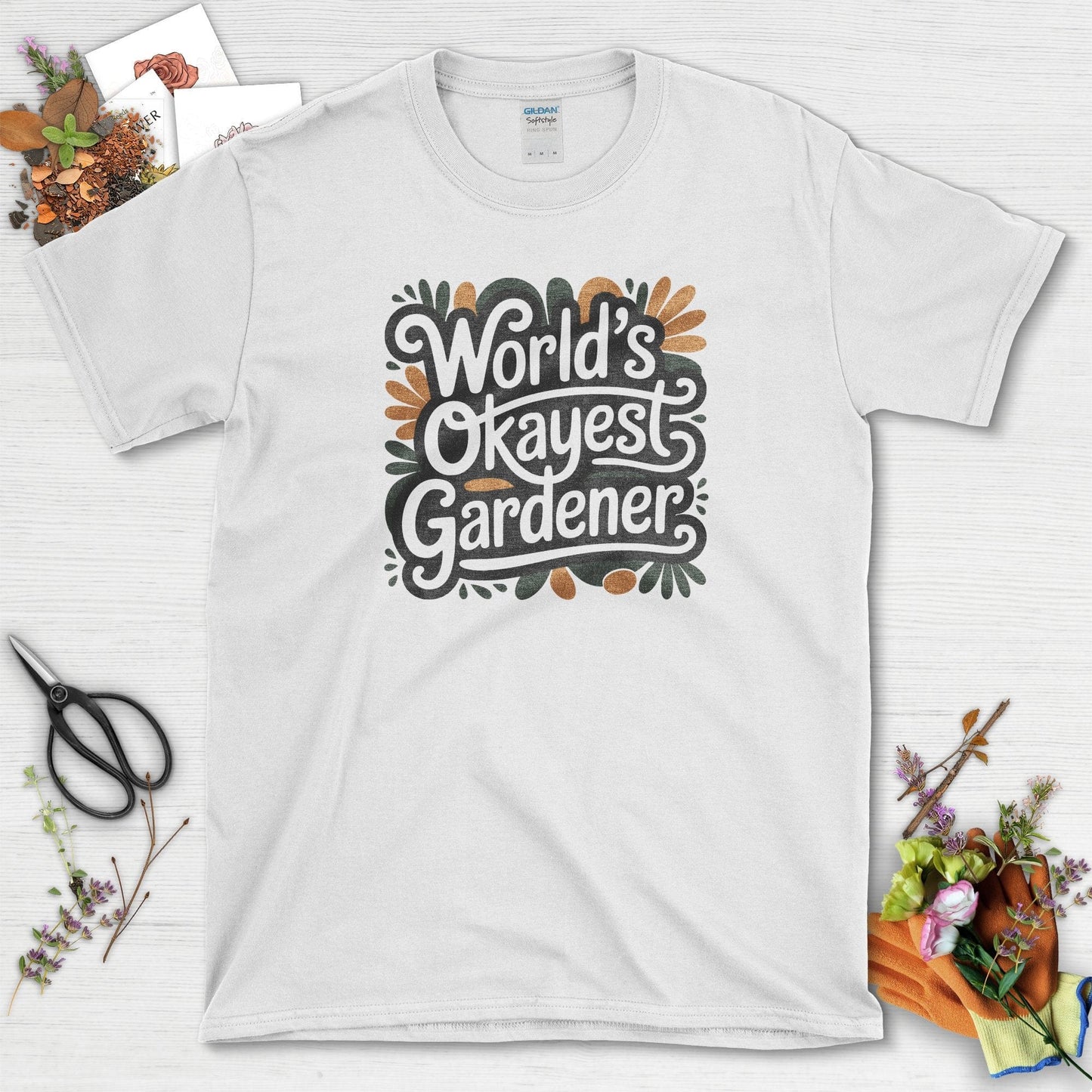 World's Okayest Gardener T-Shirt White / S T-Shirt