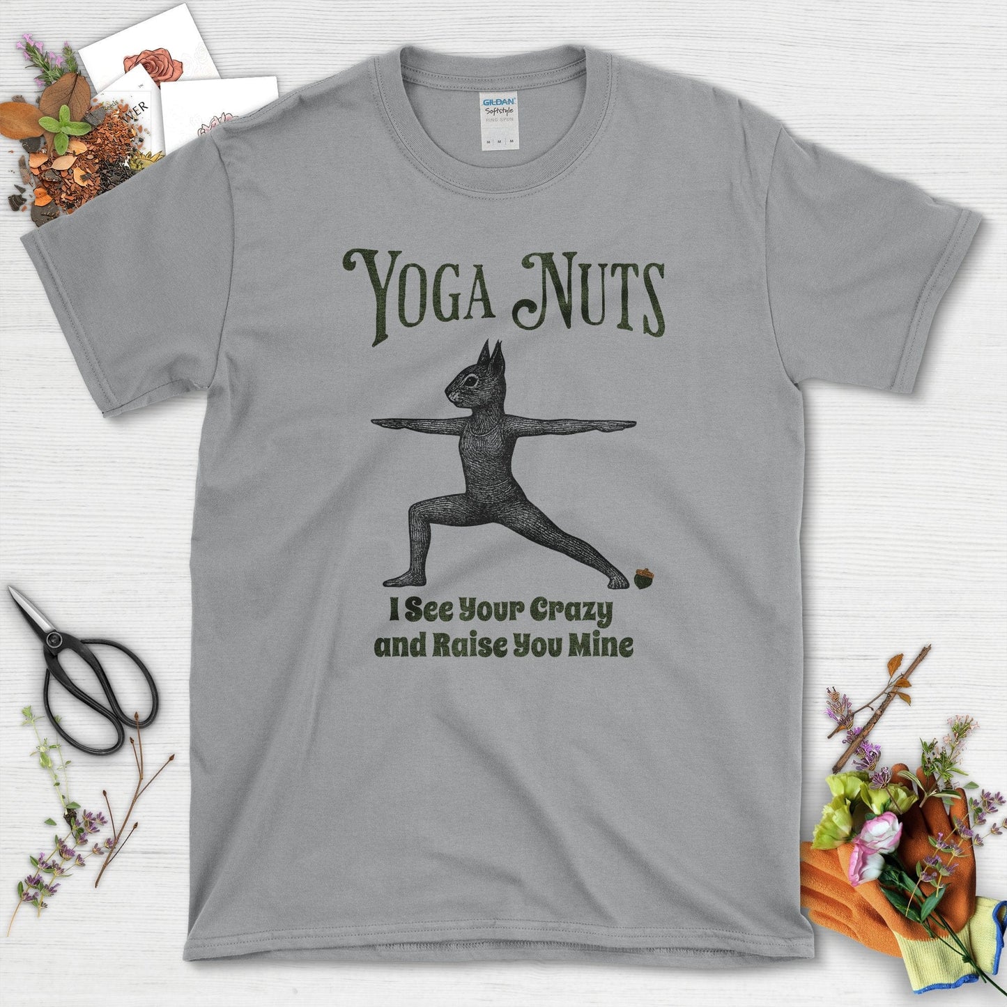 Yoga Nuts I See Your Crazy T-Shirt Sport Grey / S Physical Item