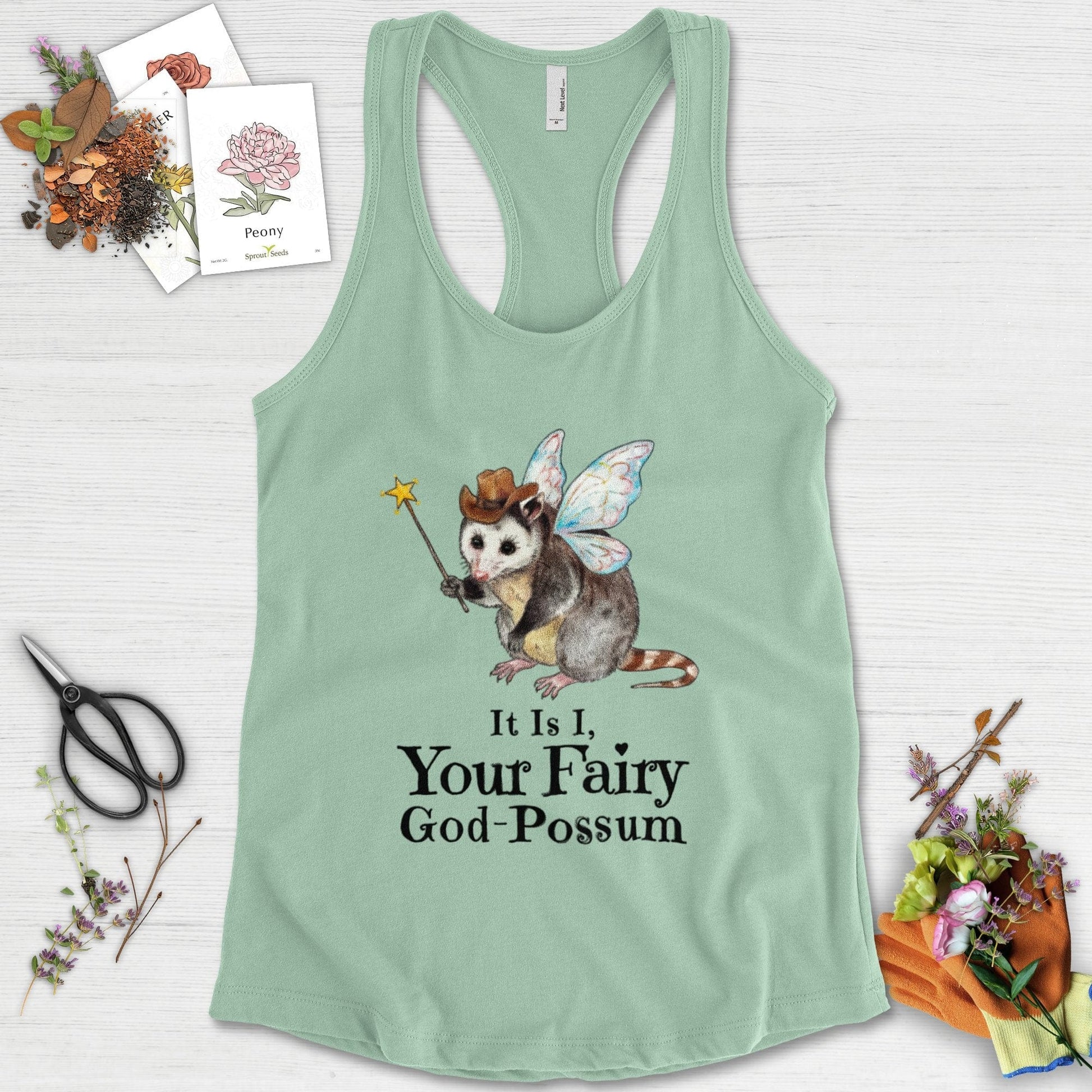 Your Fairy God-Possum Racerback Racerback / XS / Mint Physical Item