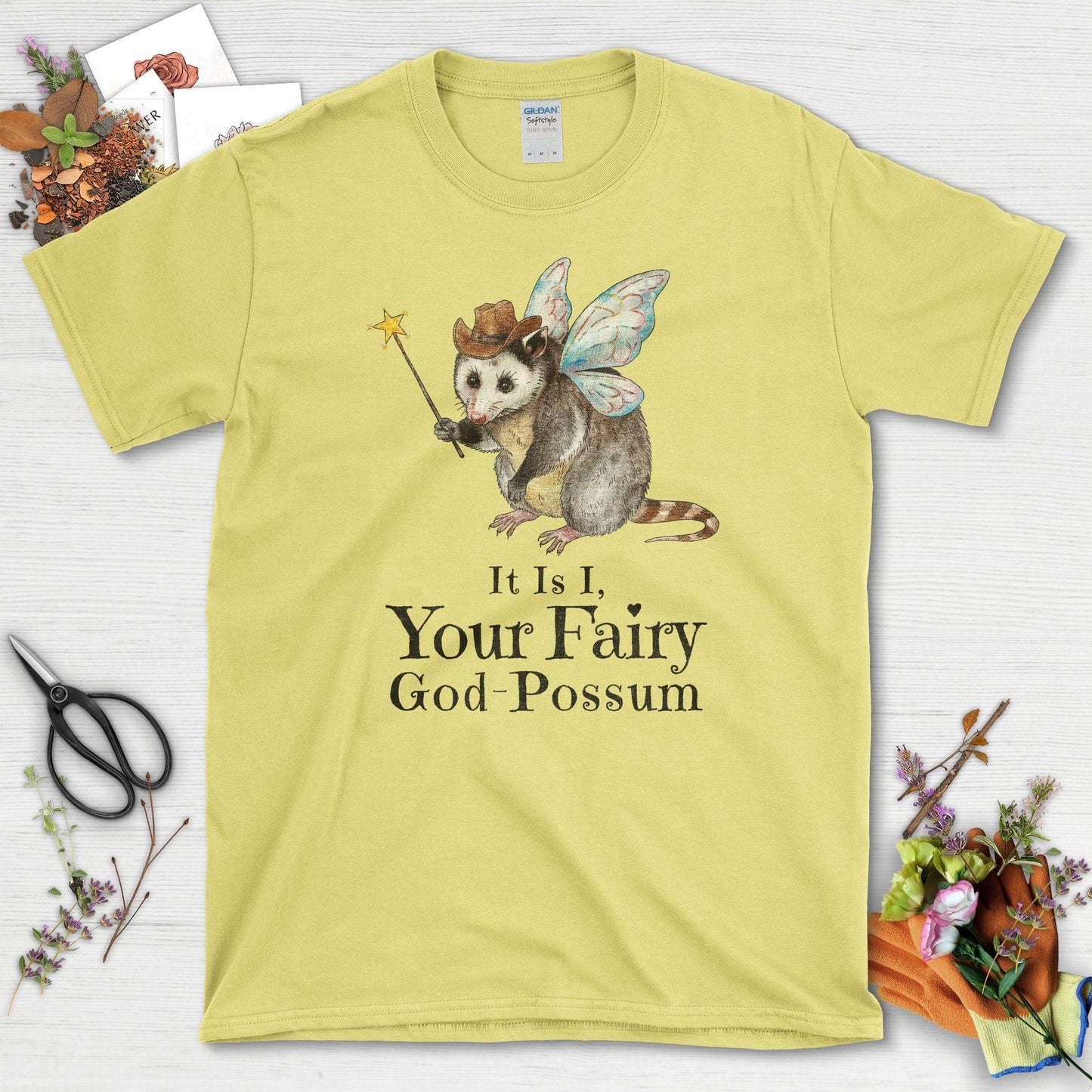 Your Fairy God-Possum T-Shirt Cornsilk / S T-Shirt