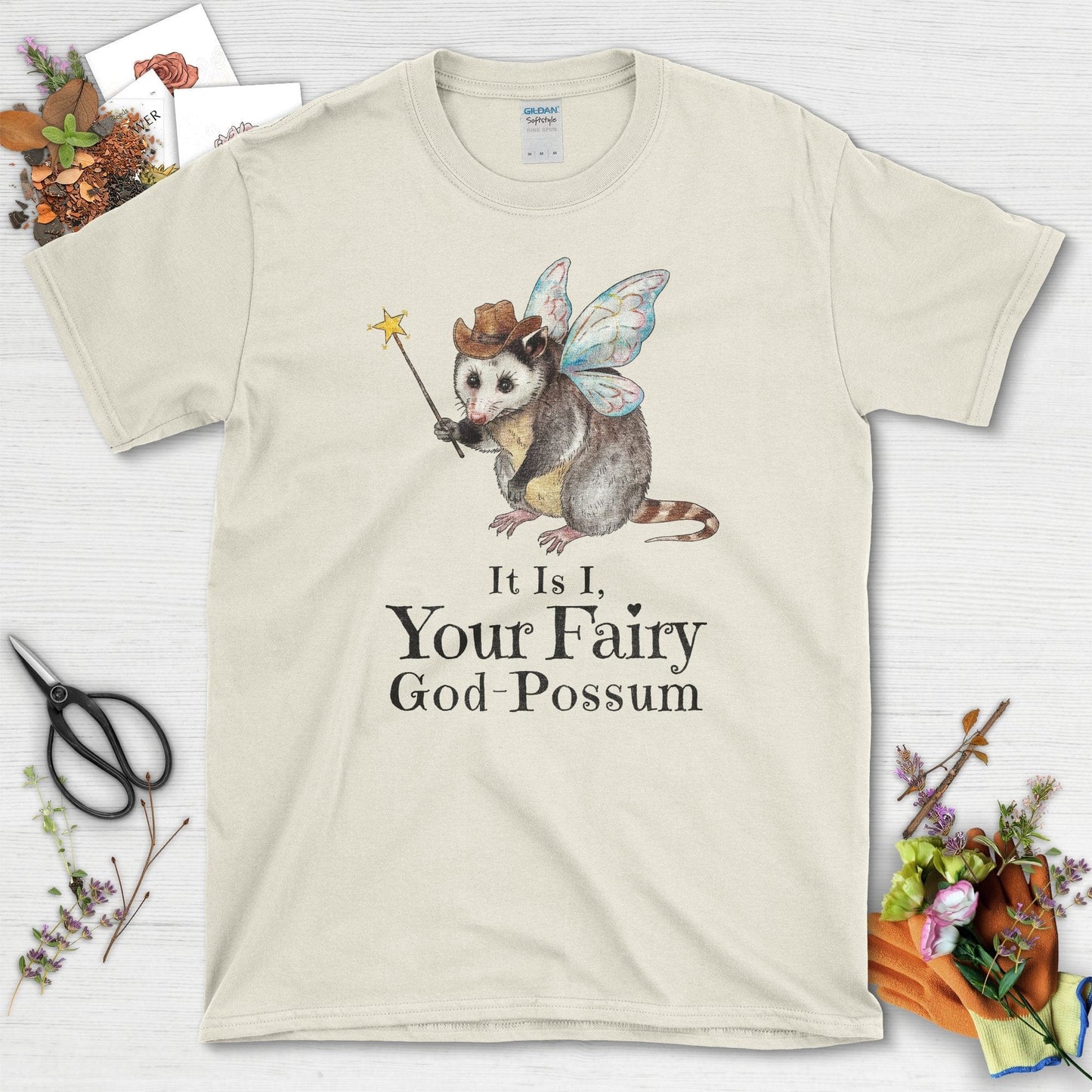 Your Fairy God-Possum T-Shirt Natural / S T-Shirt