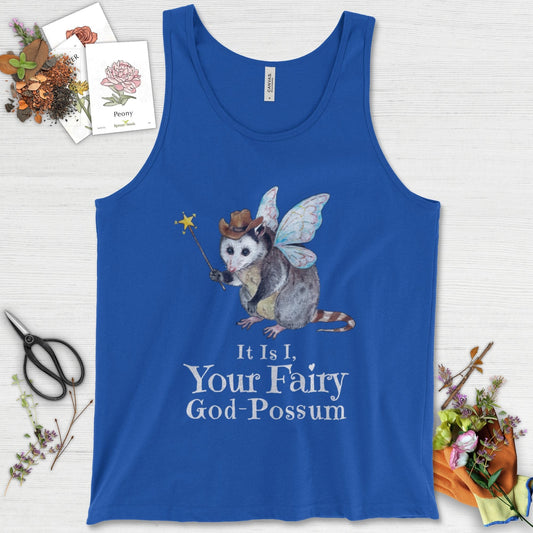 Your Fairy God-Possum Tank Top True Royal / XS Physical Item