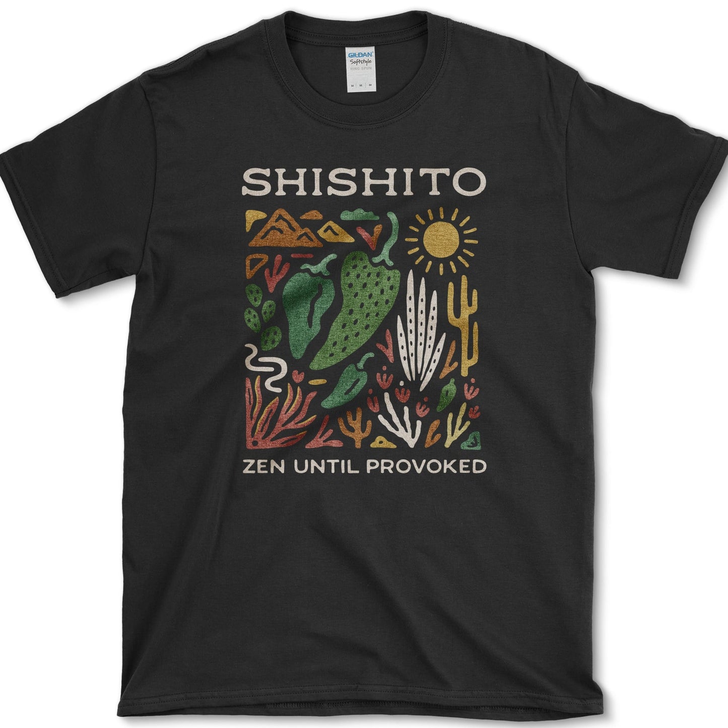 Zen Until Provoked T-Shirt Black / S Essential Tees