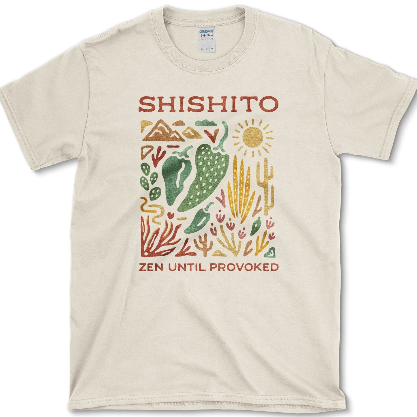 Zen Until Provoked T-Shirt Natural / S Essential Tees