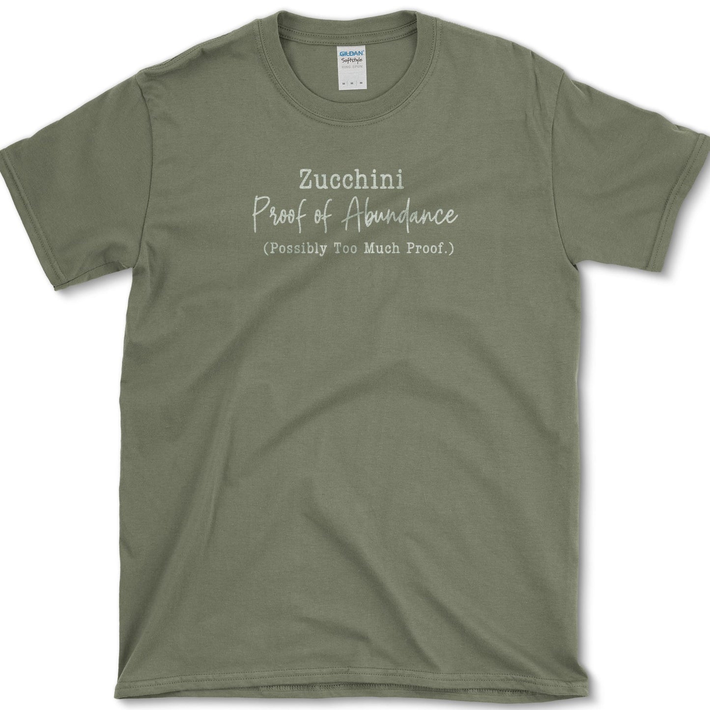 Zucchini Abundance T-Shirt Military Green / S Essential Tees