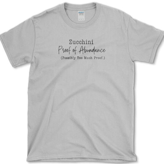 Zucchini Abundance T-Shirt Sport Grey / S Essential Tees
