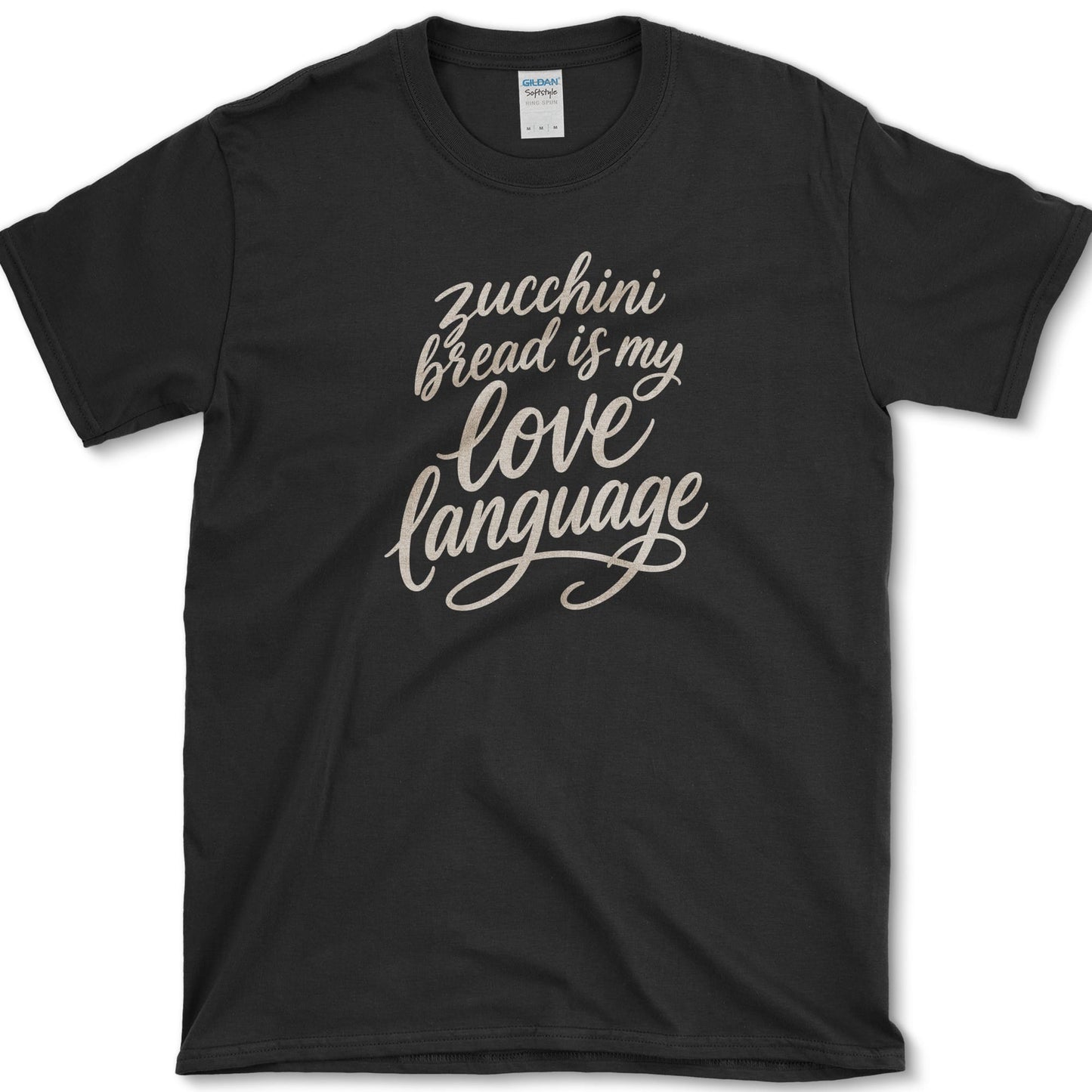 Zucchini Bread Love Language T-Shirt S / Black Essential Tees