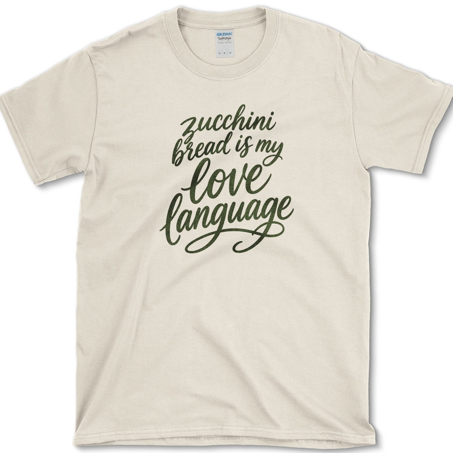 Zucchini Bread Love Language T-Shirt S / Natural Essential Tees