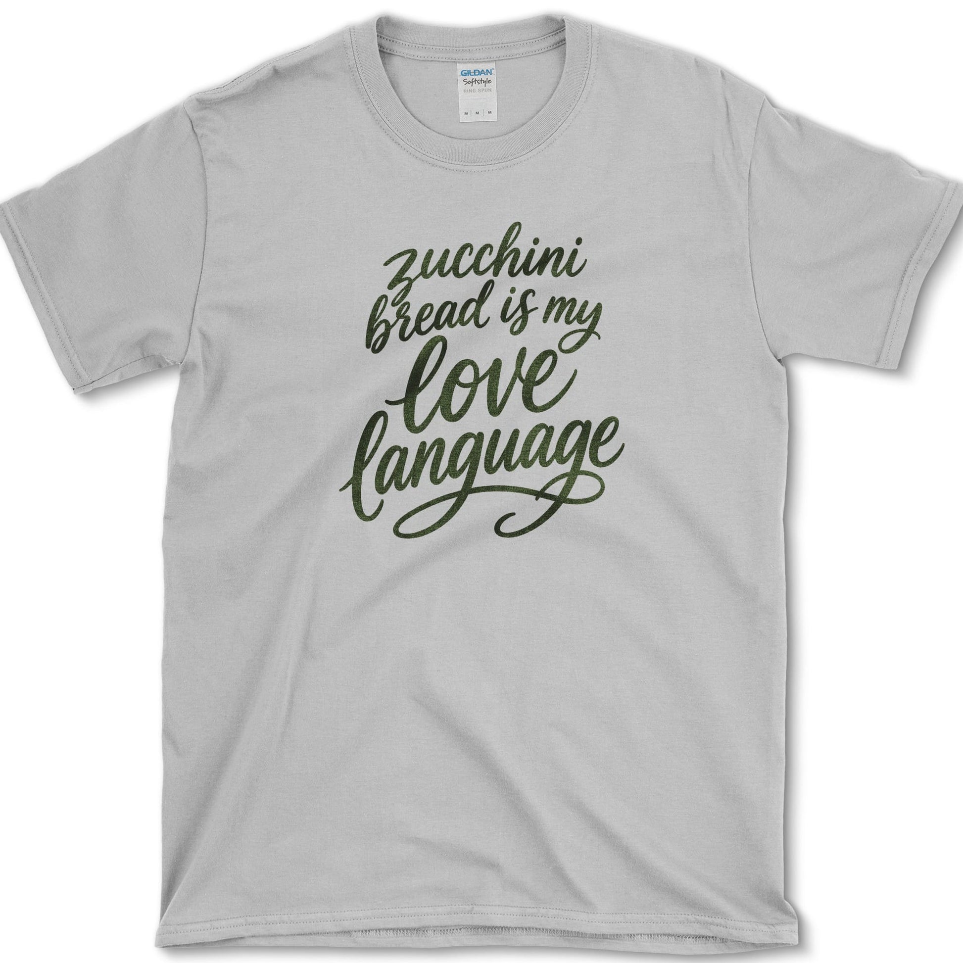Zucchini Bread Love Language T-Shirt S / Sport Grey Essential Tees