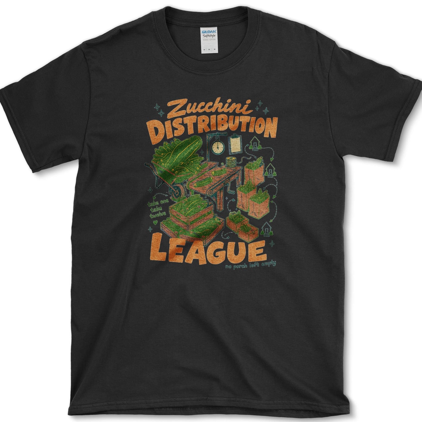 Zucchini Distribution League T-Shirt Black / S Essential Tees