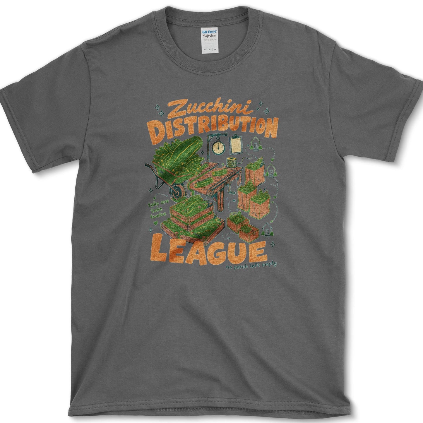 Zucchini Distribution League T-Shirt Dark Heather / S Essential Tees