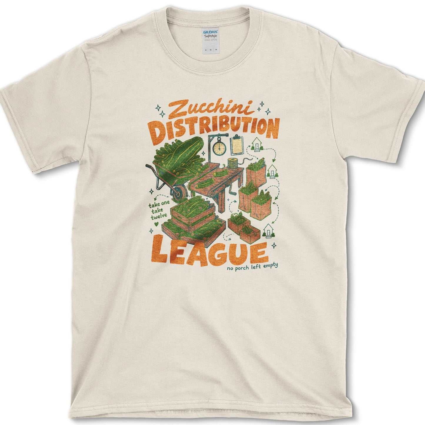 Zucchini Distribution League T-Shirt Natural / S Essential Tees