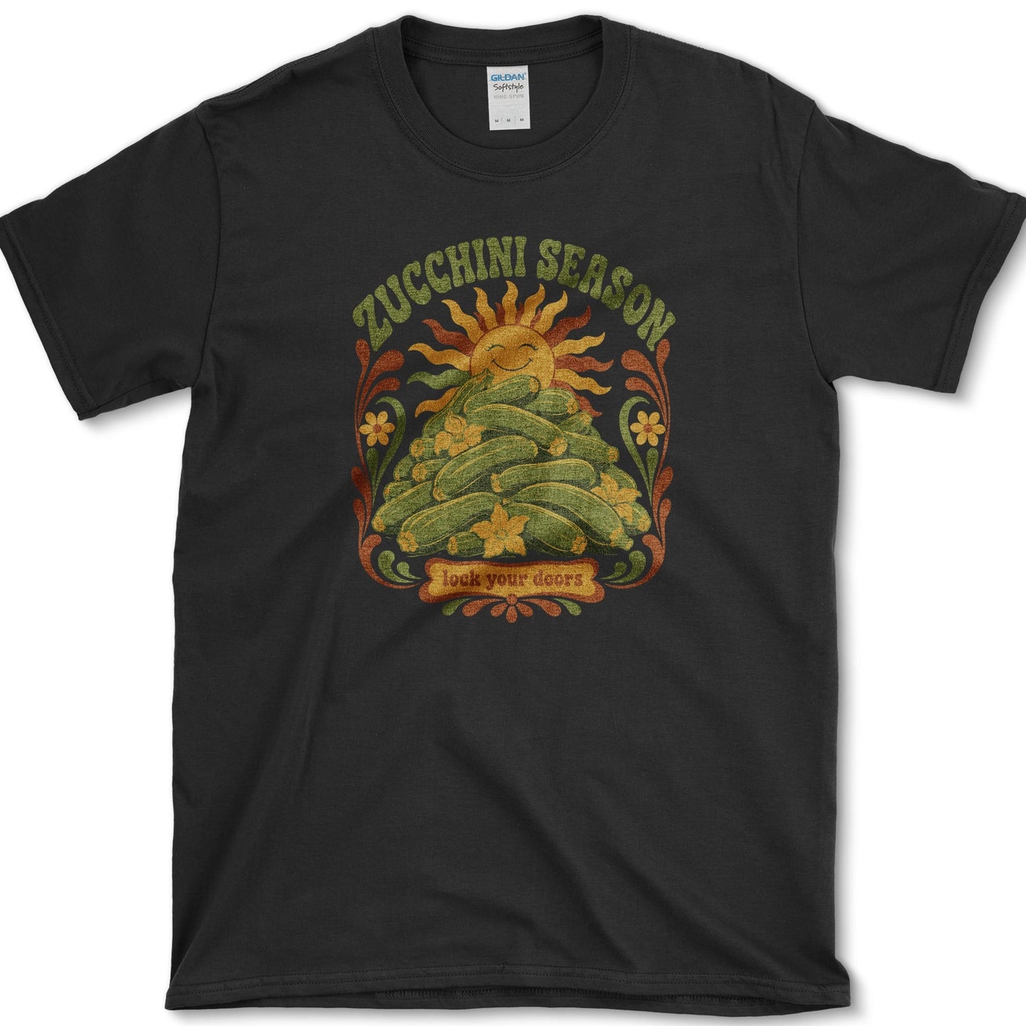 Zucchini Season T-Shirt S / Black Essential Tees