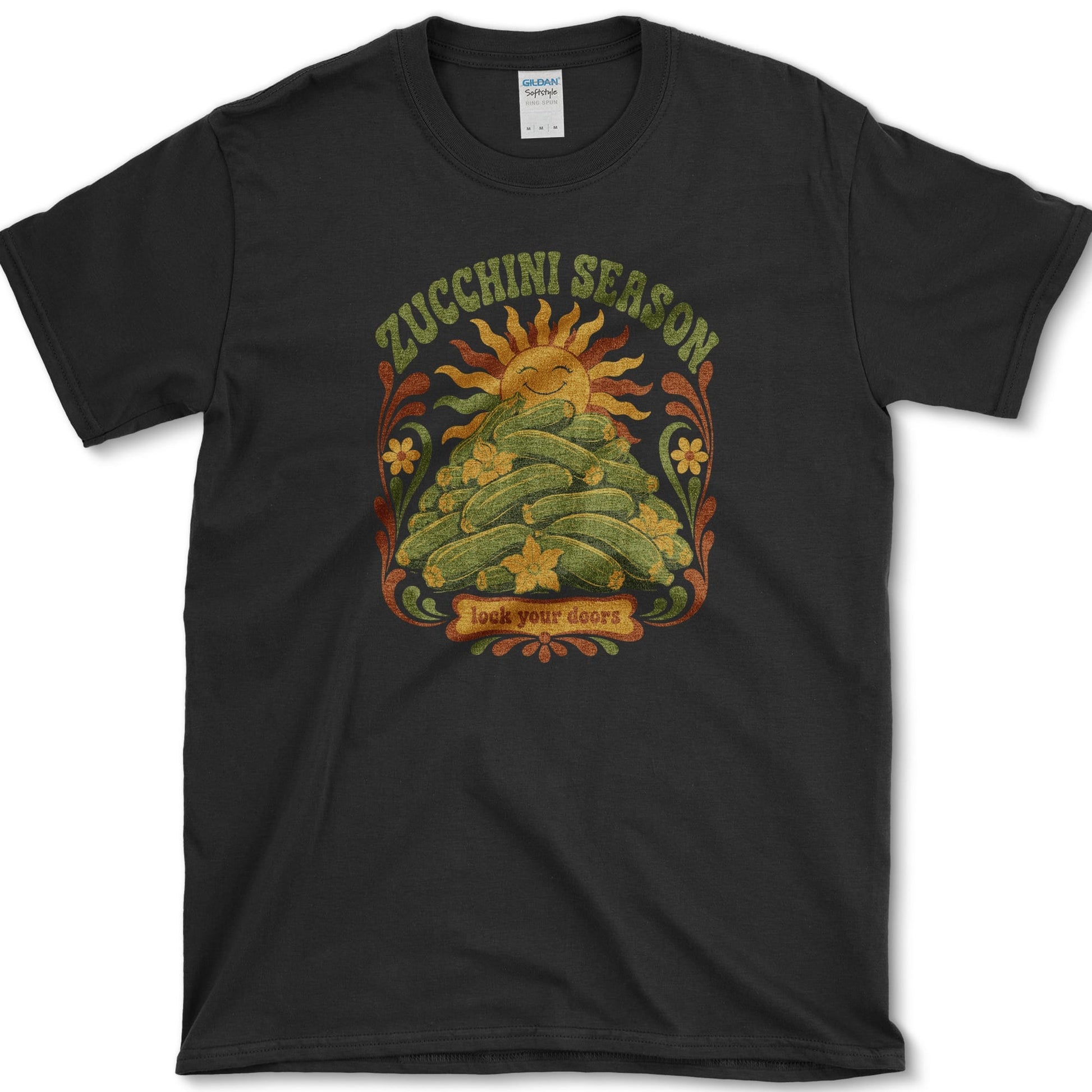 Zucchini Season T-Shirt S / Black Essential Tees