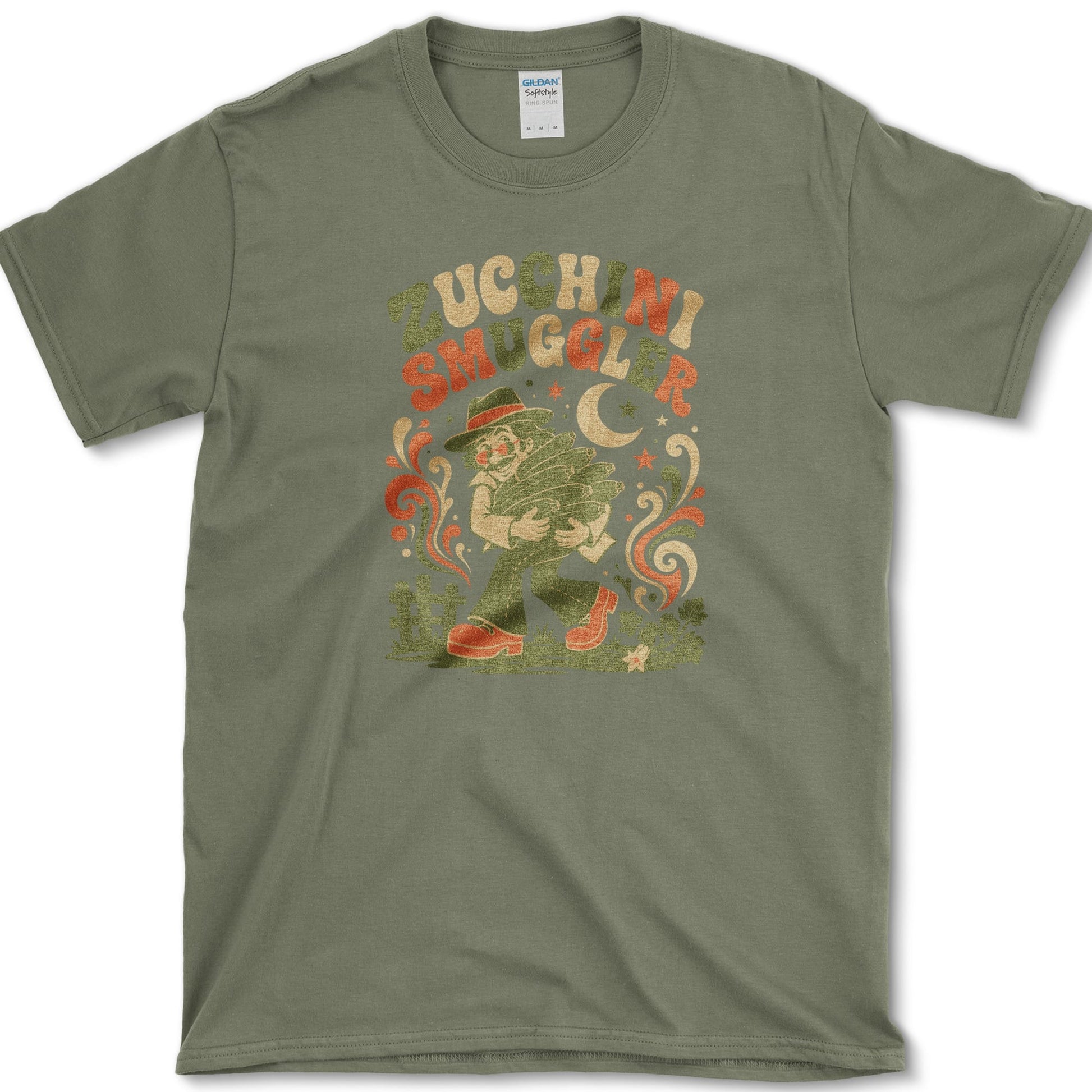 Zucchini Smuggler T-Shirt S / Military Green Essential Tees