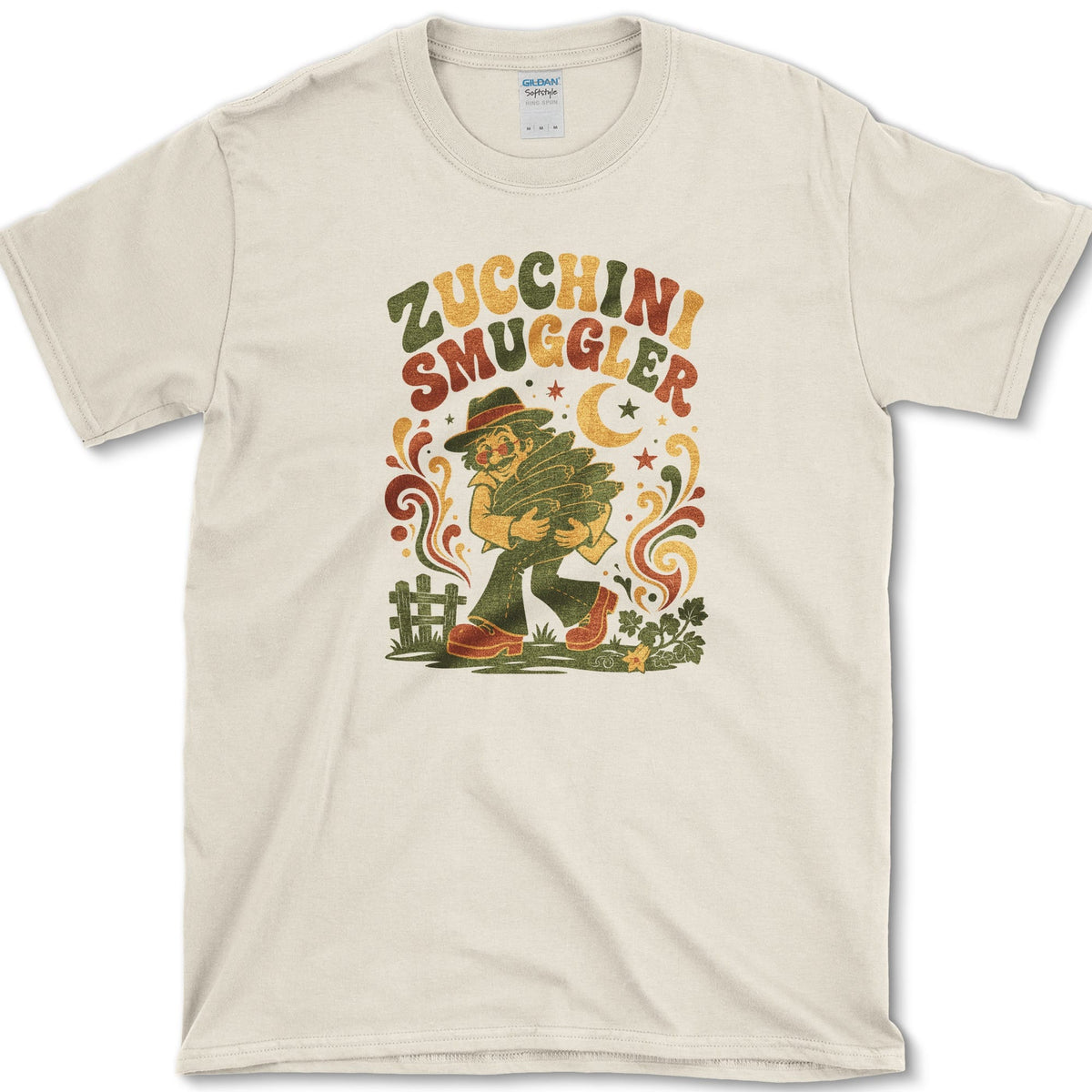 Zucchini Smuggler T-Shirt S / Natural Essential Tees