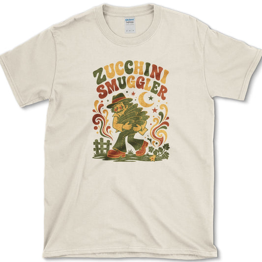 Zucchini Smuggler T-Shirt S / Natural Essential Tees